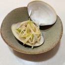 ガリバタわさびソースで食べるはまぐり