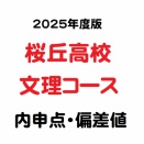 【2025内申点・偏差値】桜丘高校（文理コース）