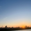 夕暮れの七色タイム。
