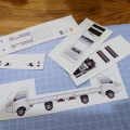 ＜難易度中＞ 【型紙】 DAIHATSU  HIJET TRUCK 完成！ ペーパークラフト　型紙