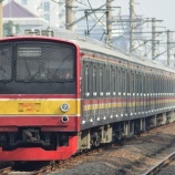 『長くなってもトホホ・・・武蔵野線205系M24編成12連化(9月2日)』の画像