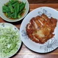 背徳感のある大きなチキンカツ🍴