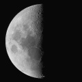 7月21日の月（上弦の月）