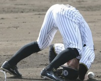 熊谷敬宥、練習中に転倒するも無傷