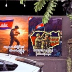 カンボジアでロングスティ、ボランティア活動を