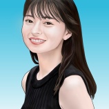 『上國料萌衣さんの似顔絵を描きました』の画像