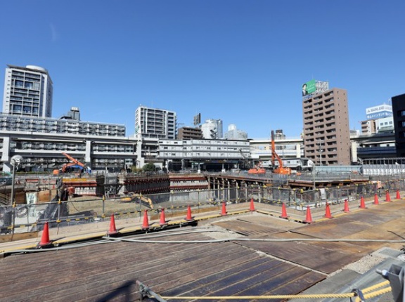 地上42階・31階分譲タワマン「パークコート麻布十番東京 ザ タワー ノース・サウス」の建設状況（2026.3.15）