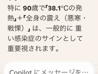 妻のお母さん　高熱