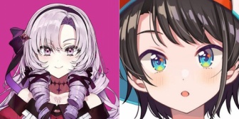 【にじホロ】サロメとスバル、胃の見せ合いっこを行う