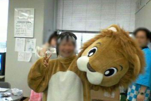 らいおん 着ちゃいました ガーコのおくち