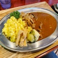 間もなく閉店！【つまみぐい】「スパイスカレー＆パスタ Shoji」の「オリジナルスパイスカレー」 #Shoji #カレー #パスタ #インドネシアカレー #閉店 #青空公園 #周南市 #つけものいし