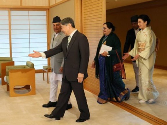 天皇夫妻　ネパール大統領夫妻と面会・NMR掲載