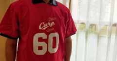 【夫の還暦祝い】超簡単に還暦祝いグッズを手作り♬赤いTシャツにちょっとひと工夫！