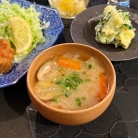 だんなさまごはんの、ヒレカツ定食の夜ごはん