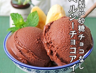 罪悪感ゼロ！ 乳製品、砂糖、チョコ不使用 ヘルシーチョコアイス！
