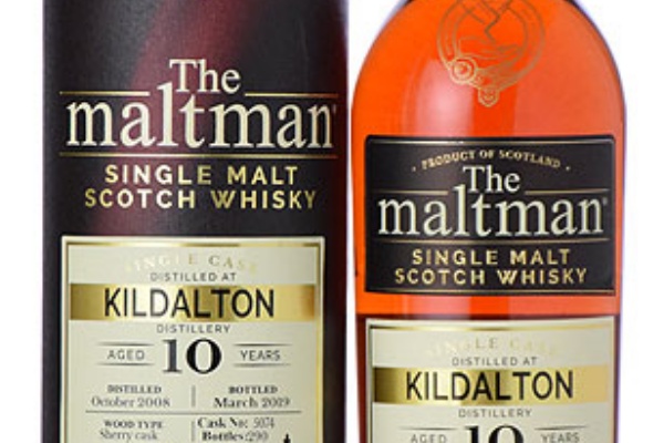 The Maltman KILDALTON 10y SHINANOYA 空瓶 モルトマン（THE MALTMAN
