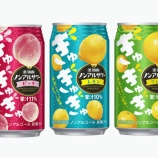 『果実をぎゅっと凝縮!タカラノンアルサワー「ぎゅぎゅぎゅ」3フレーバー新発売』の画像