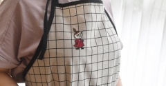 【リトルミィ】3COINSのエプロンにワンポイント刺しゅう♬可愛いアクセントに✨