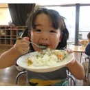 秩父こども園　分園　給食の時間です（ひまわり組）