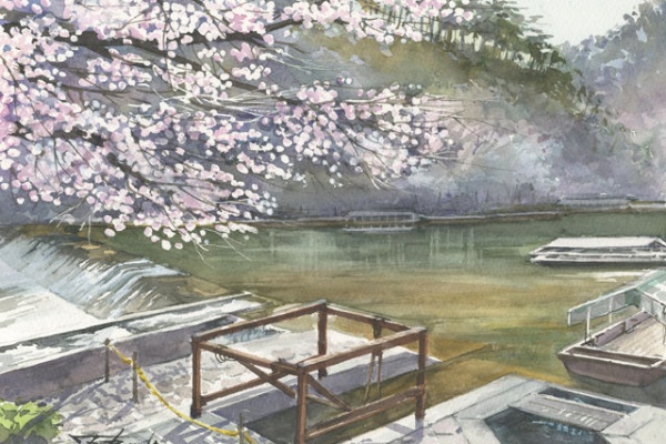 水彩画 From いわて Blog 一関市