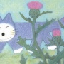 【画像】「晴れて明るい日に毛色がブルーに見える猫ちゃんがこちら」パシャッ　→　お前らの想像の30倍はブルーで目が完全にバグると騒然ｗｗｗｗｗ