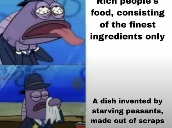 不味い高級料理＆美味しい貧乏料理　こういう例って何かある？