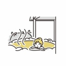 温泉宿で寛ぐ