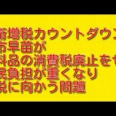 防衛増税カウントダウン：高市早苗が食料品の消費税廃止をせず国民負担が重くなり増税に向かう問題