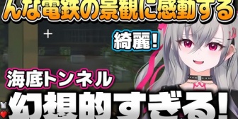 【ホロライブ】開通後ホロメン初乗車!んな電鉄を楽しむリオナちゃん