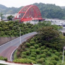 ツツジがくっきりしています。　音戸の瀬戸　