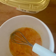 豆パチャージの卵で朝ごはん！焼きおにぎりサンド【PR】