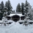 初詣　越後湯沢、諏訪社にて