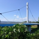 白い陸橋は青空や豊かな緑ともよく似合う～ゆうゆうパークで撮影!!