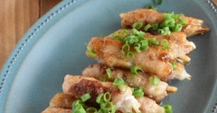新生姜の豚バラまき甘辛梅の照り焼きソース