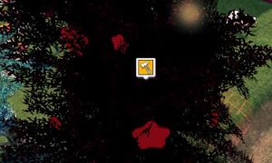 木の上の小屋（9x10）…柱も木もすり抜ける