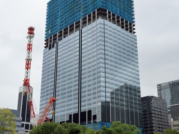 高さ232.52m「内幸町一丁目街区南地区」の建設状況！日比谷公園前の大規模再開発（2026.8.15～22）