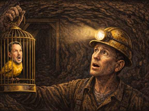 S&P 500はカナリアを見ながら右往左往