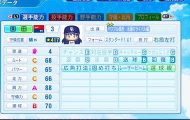 『園田　海未　パワプロ2022版』の画像