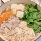 野菜消費のため また季節はずれの鍋