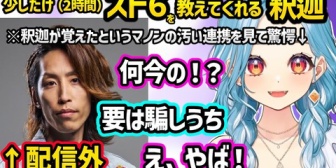 【ぶいすぽ】配信外でCマノンを教えてくれるSHAKAのコマンド入力が速すぎて笑っちゃうらむち、SHAKAが最近覚えたらしいマノンの汚い技に驚愕するらむちｗｗ