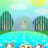 『星空と親子キャラ』の画像