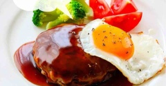 ♡豆腐でヘルシー！照り焼き月見ハンバーグ♡【#簡単レシピ #時短 #節約 #水切りなし #お月見 】