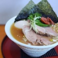 限定『梅塩ラーメン　全部のせ』を食す。長野県中川村『また旅』