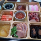 ただの日記　新年会でおせち