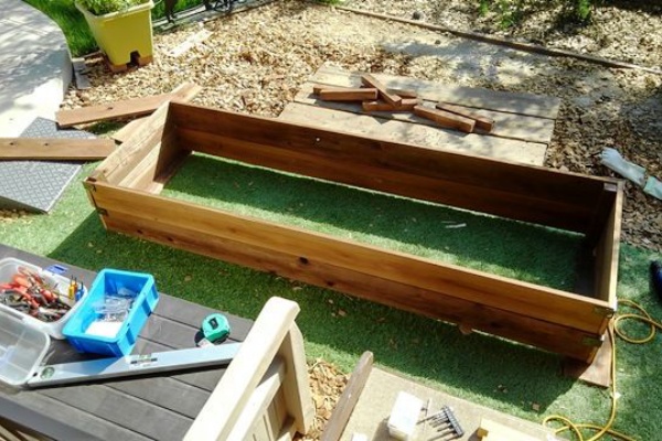 ガーデンボックスをdiy のんびりらいふ