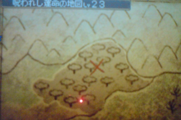 ドラクエ９宝の地図のmap 山