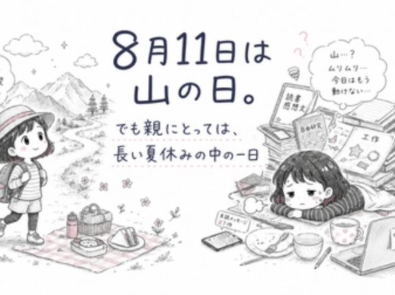 8月11日は山の日。でも親にとっては、長い夏休みの中の一日