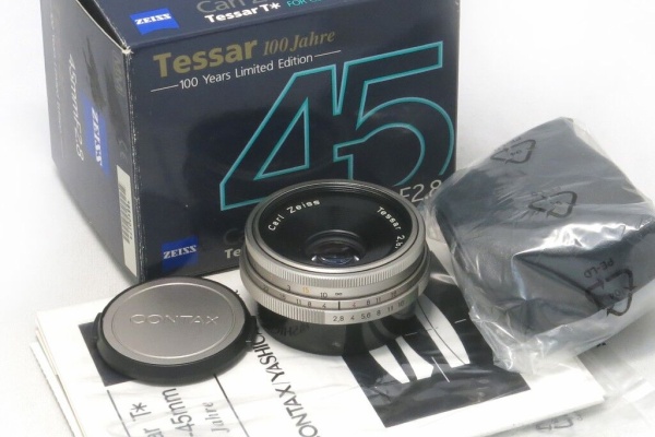 記念モデル Contax Tessar 45mm f/2.8 100Jahre Carl Zeiss Tessar 45mm F/2.8 for Contax/Yashica Limited