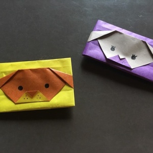 簡単 折り紙で作る 犬のポチ袋 の作り方 Diyで作る こどもと過ごすおうち時間