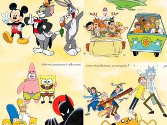 アメリカで伝説級に人気なアニメ(年代別)